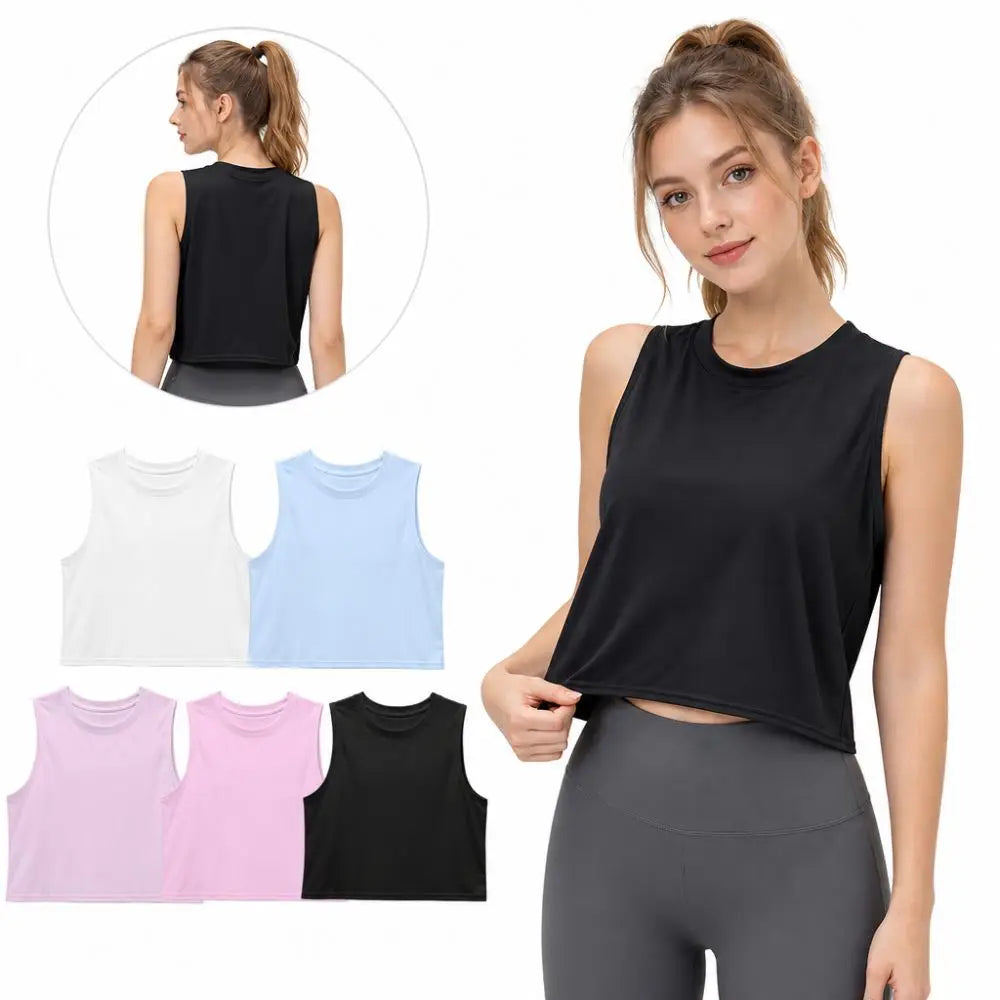 Women's Sleeveless Yoga Top – Slim Fit Quick-Dry Fitness Tank Yoga Fitness Tank Nixie