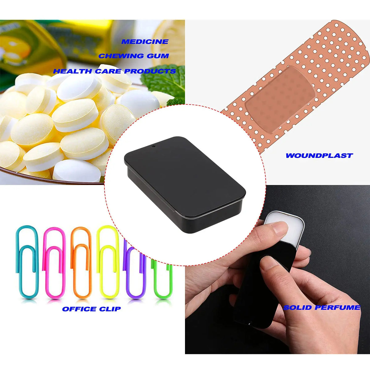 Mini Tinplate Push-Pull Storage Tin – Jewelry & Mints Box