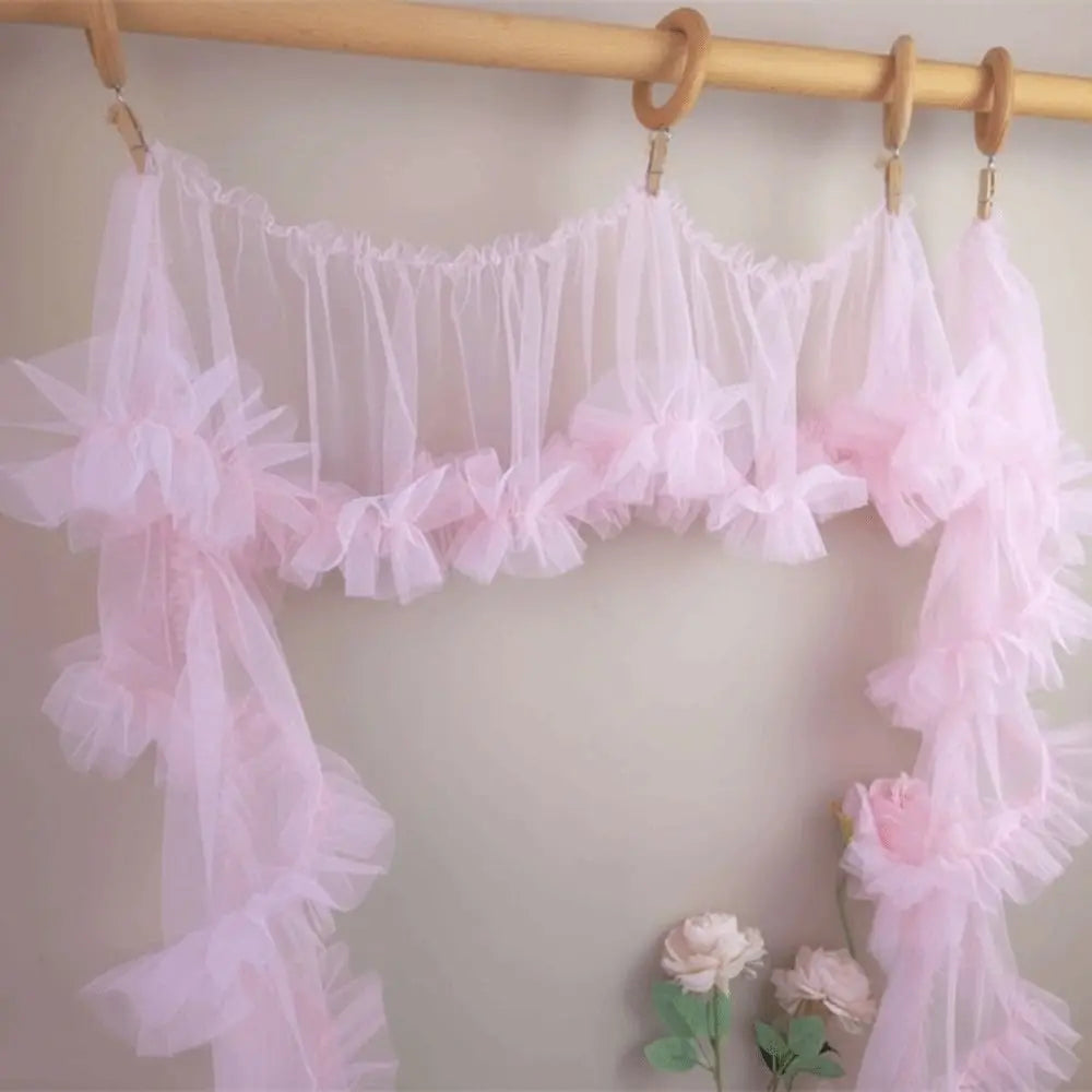 Pleated Tulle Lace Trim 15x90cm – Fluffy Mesh Ribbon for DIY Lace Fabric Trim Nixie