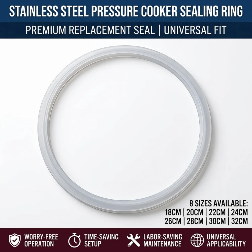 Silicone Pressure Cooker Sealing Ring 2–8L | 18–32cm Gasket Cooker Sealing Ring Nixie