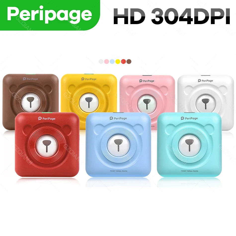 PeriPage A6 Portable Bluetooth Thermal Printer 304DPI