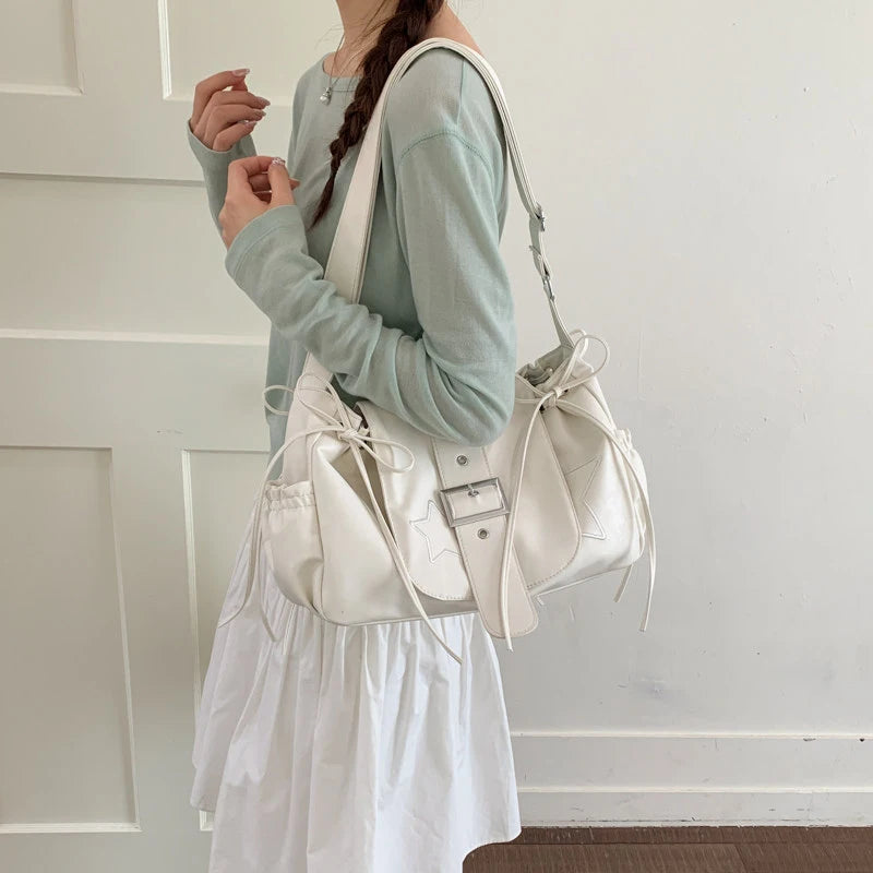 Korean-Style Women's Bow Underarm Crossbody Shoulder Bag | Nixie Women's Crossbody Handbag Nixie
