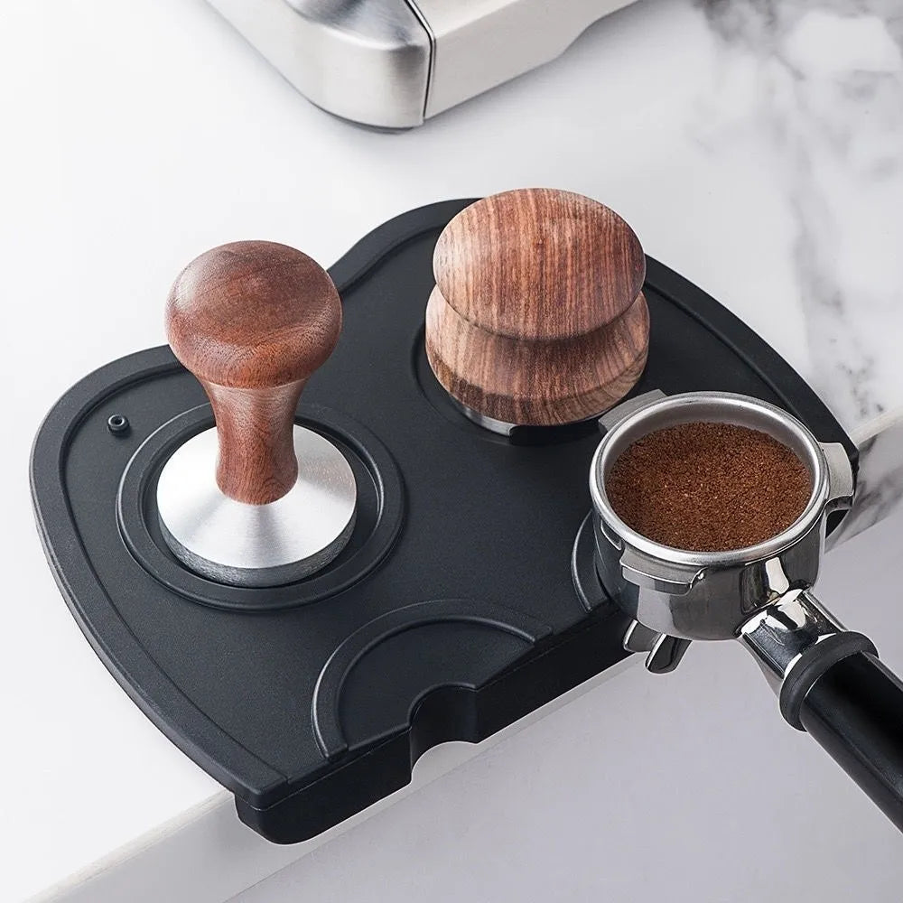Silicone Espresso Tamper Mat Station – Non-Slip 51–58mm Holder Espresso Tamper Mat Nixie