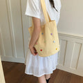 Women's Large Capacity Korean Nylon Tote Shoulder Bag Tote Shoulder Bag Nixie BB-1460Yellow