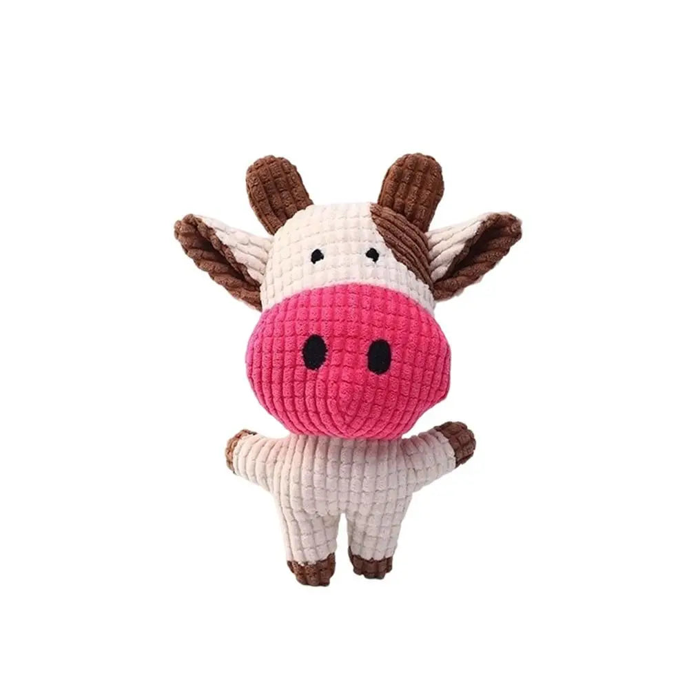 Soft Plush Interactive Dog Chew Toy – Squeaky Companion