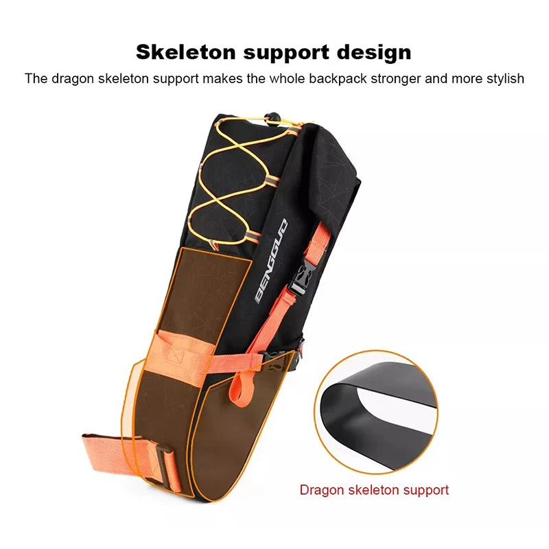 10L Waterproof Bike Saddle Bag – Foldable Rear Trunk Pannier Bike Saddle Bag Nixie