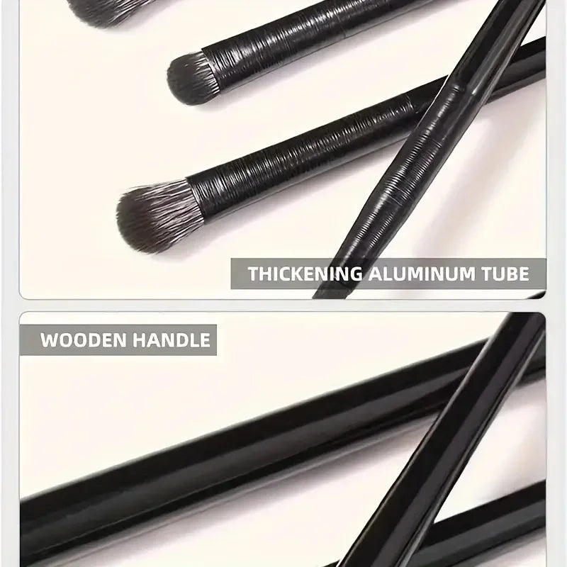 7-Piece Makeup Brush Set + Powder Puff – Travel-Ready Kit Makeup Brush Set Nixie