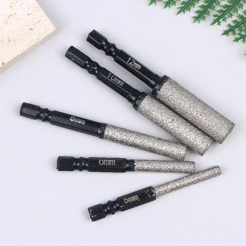 Vacuum Brazed Diamond Dry Drill Bit Set 5–12mm | Pack of 2 Diamond Drill Bit Set Nixie