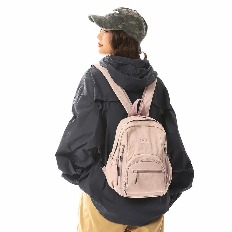 Japanese-Style Nylon Backpack & Crossbody Bag for Women | Nixie Women's Backpack Nixie