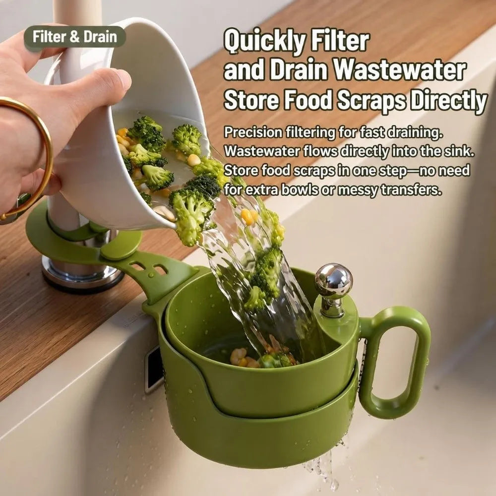 Hanging Sink Strainer Basket – Removable Filter & Fast Drainage
