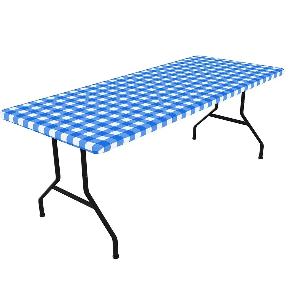 6FT Waterproof Spandex Stretch Tablecloth – Rectangle Table Cover