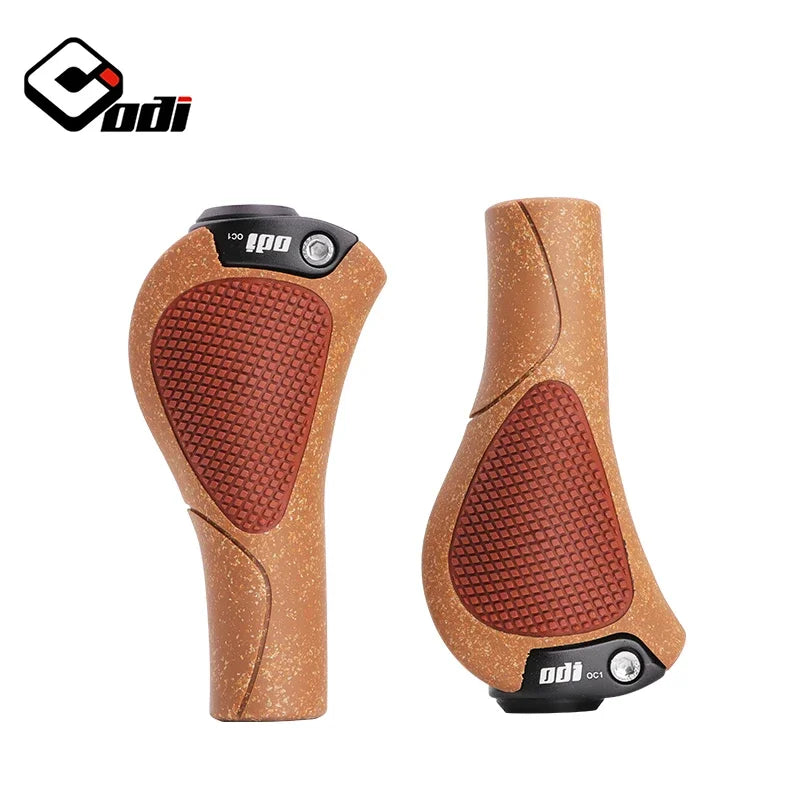 ODI Oak MTB Ergonomic Handlebar Grips with Bar Cuffs MTB Handlebar Grips Nixie OAK Grip Brown