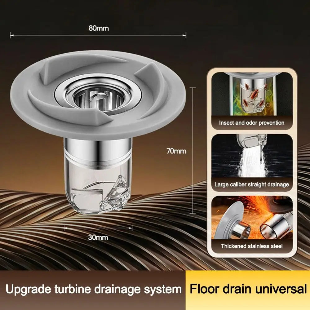 Self-Closing Odor-Proof Drain Core – Insect & Hair Catcher