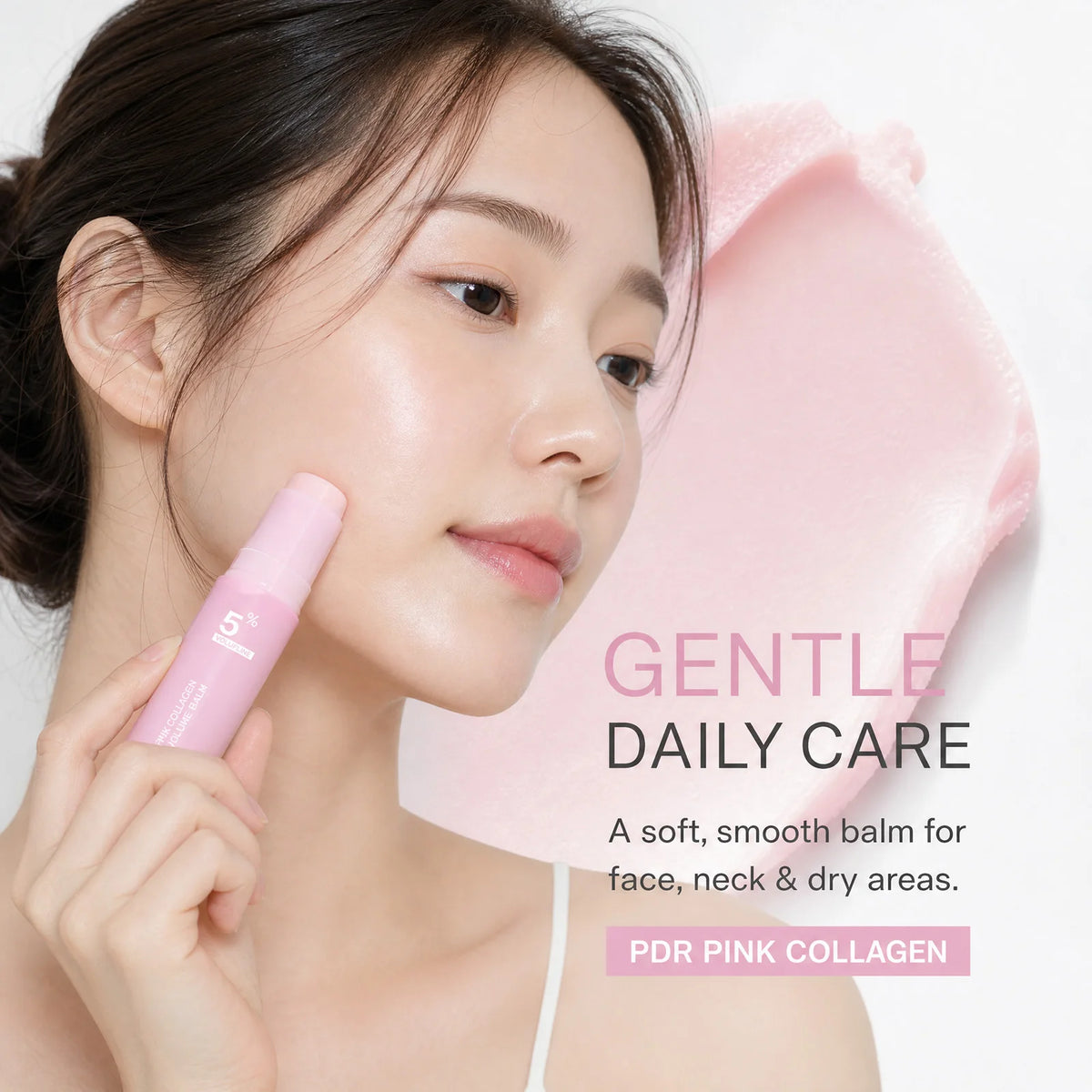PDRN Pink Collagen Multi Balm Stick – Face, Neck & Eye Moisturizing Balm Stick Nixie