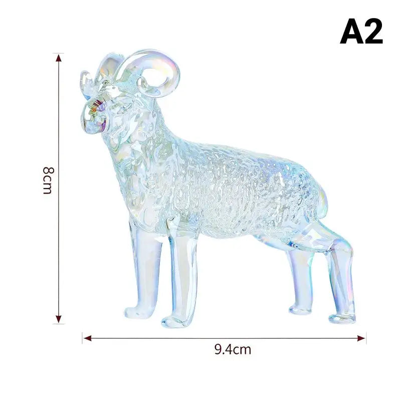 2027 Zodiac Sheep Crystal Figurine – Décor & Gift