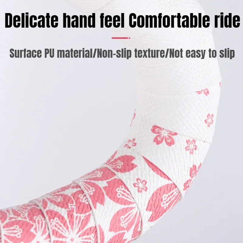 Sakura Road Bike Handlebar Tape – Anti-Slip Cushioned Wrap Bike Handlebar Tape Nixie