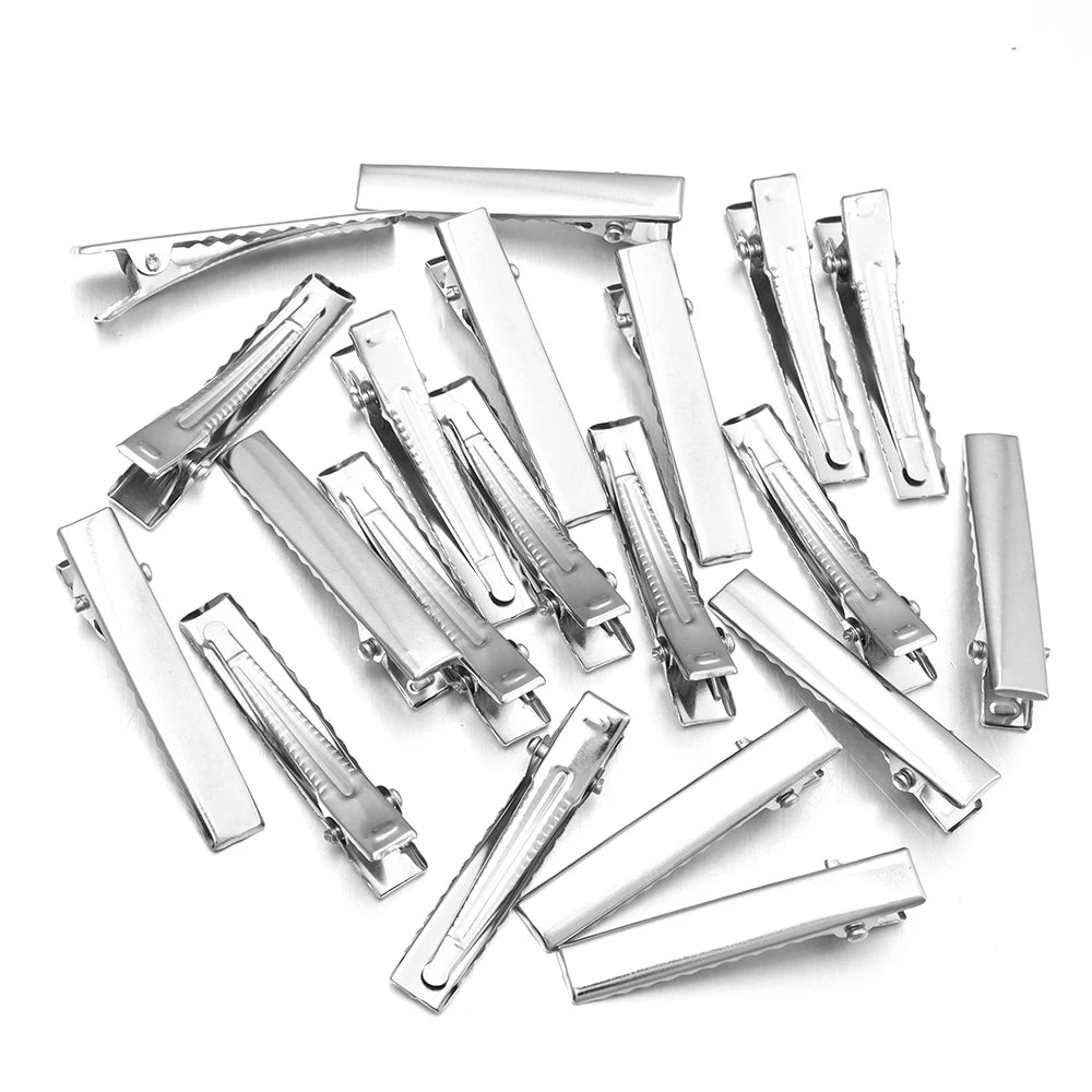 Metal Duckbill Alligator Hair Clips Flat Hairpins 20-50pcs