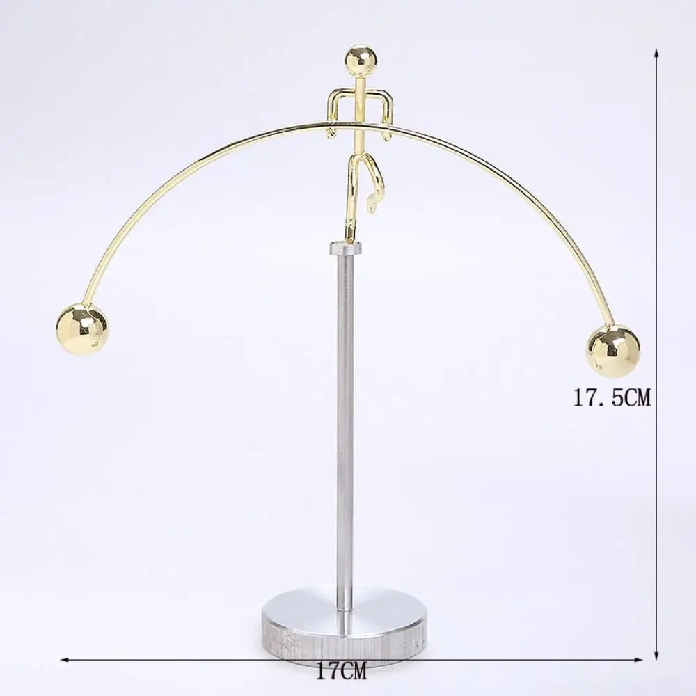 Stainless Steel Pendulum Cradle Kinetic Desk Decor Toy