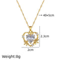 Heart Pendant Necklace Women – Gold Stainless Steel Choker Pendant Necklace Nixie XL2607-002