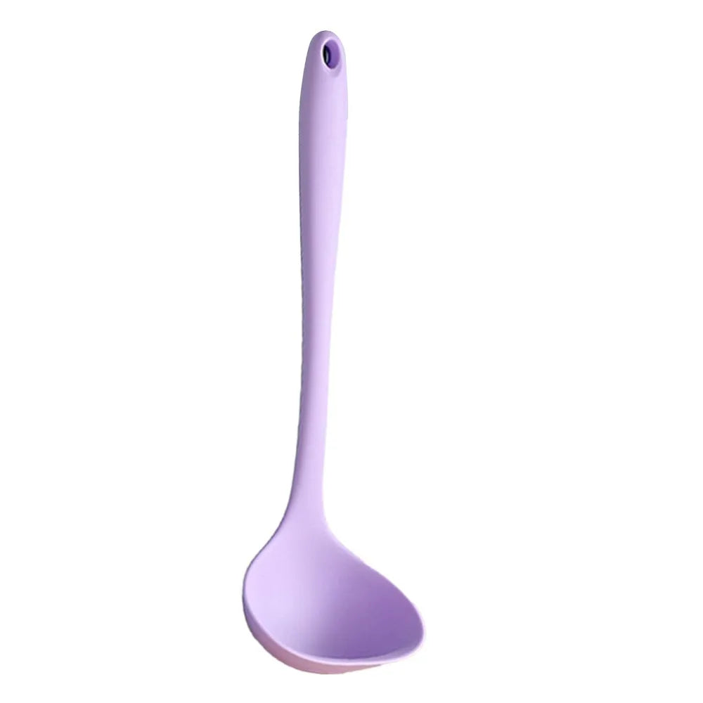 Soft Silicone Soup Ladle – Non-Scratch, Heat-Resistant Spoon Silicone Soup Ladle Nixie