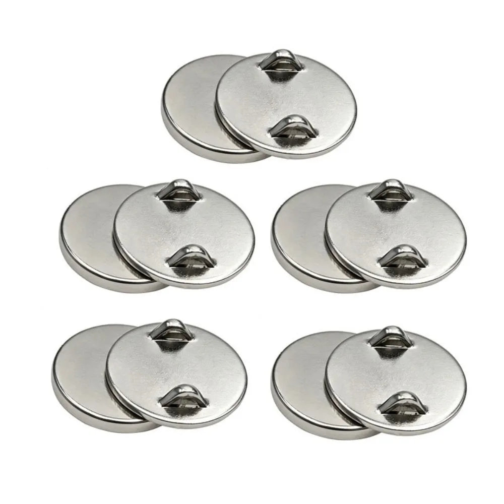 4 Pairs Magnetic Brooch to Fridge Magnet Converter DIY Badge Kit Magnetic Craft Converter Nixie