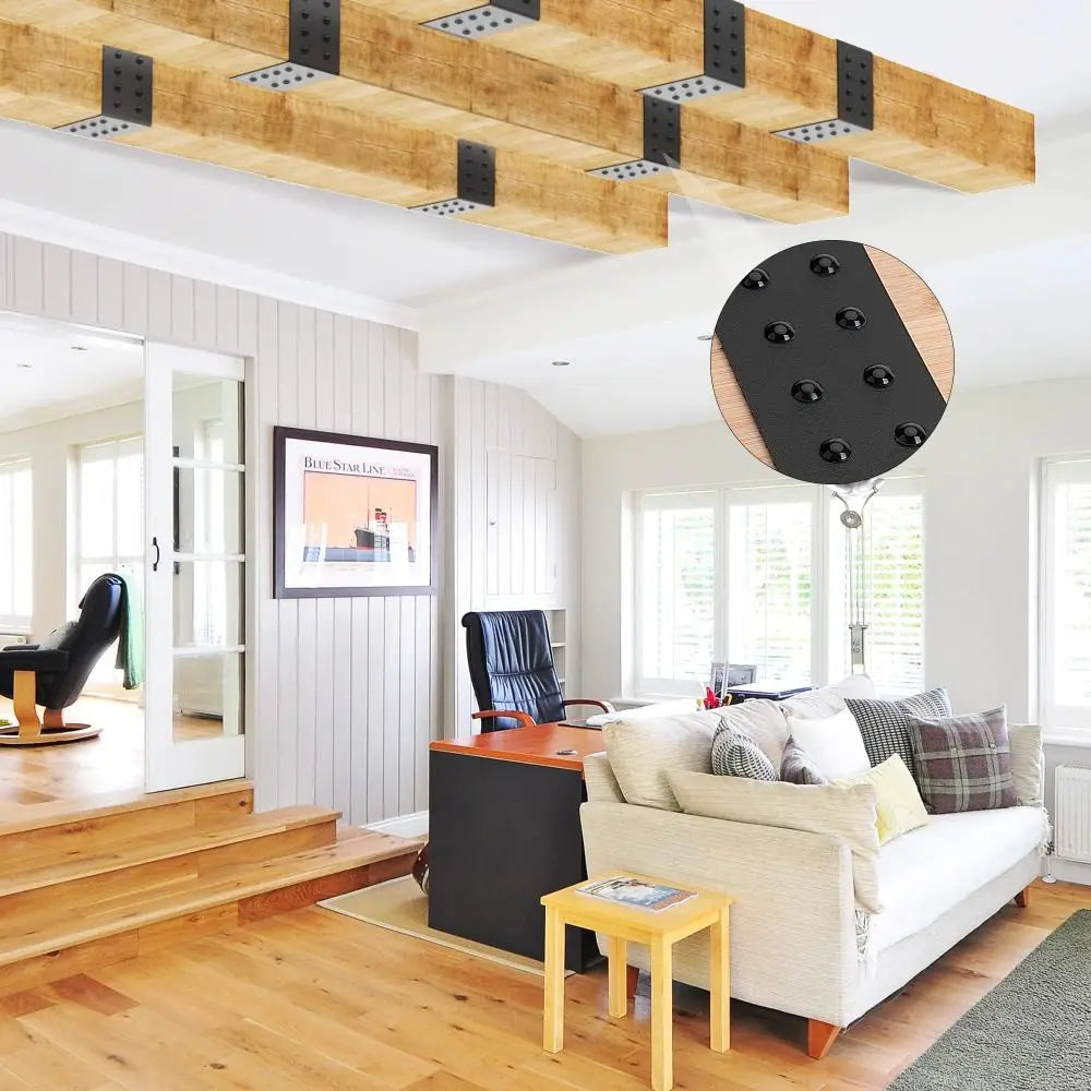 5ft Faux Wood Beam Strap + 100 Self-Adhesive Thumb Tacks Decorative Beam Strap Nixie