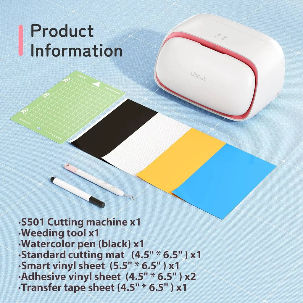 Likcut S501 Vinyl Cutter Machine for DIY Crafts & Stickers Vinyl Cutting Machine Nixie