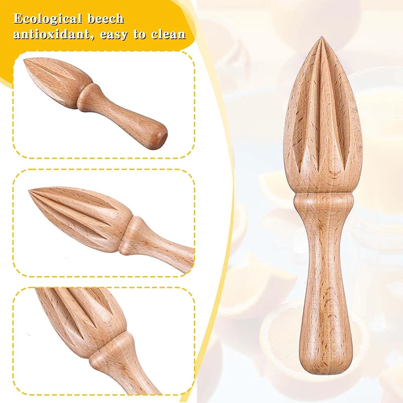 Wooden Manual Citrus Juicer – Lemon & Orange Squeezer