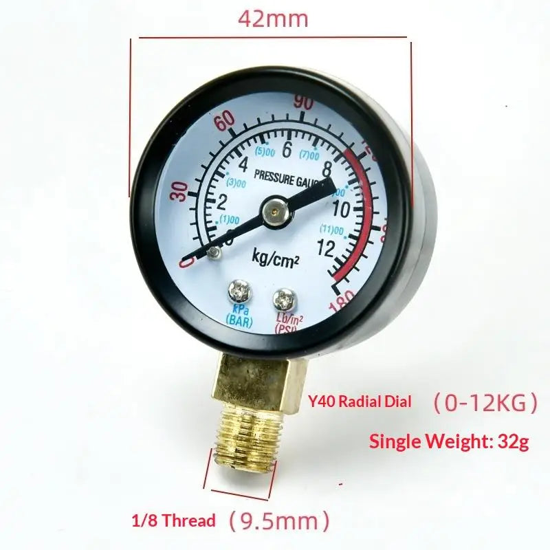 Air Pressure Gauge 0-25Bar/0-10Bar/0-12Bar – DIY Compressor Pressure Gauge Nixie A8