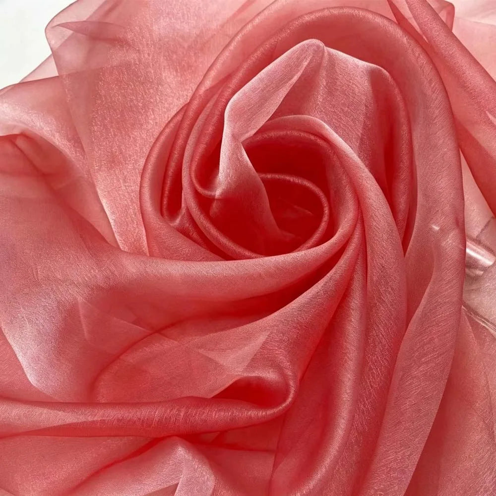 Two-Tone Gradient Organza Fabric 150x100cm – Soft Sheer Yarn
