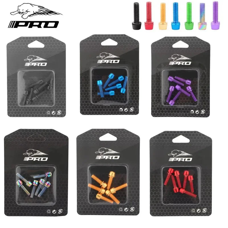 6pcs M5 Stainless Steel Bike Stem Screws & Handlebar Bolts Bike Stem Bolts Nixie