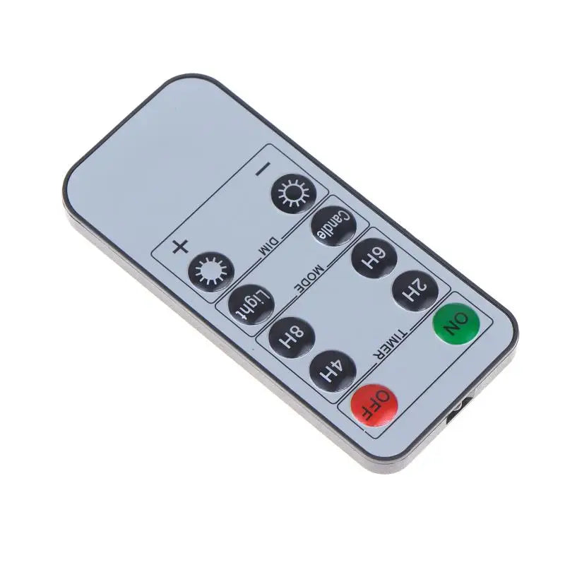 10-Key LED Candle Remote Control with Timer – Flameless