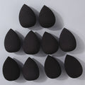 10PCS Black Makeup Sponge Eggs – Dry & Wet Foundation Puffs Makeup Sponge Puff Nixie black