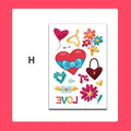 Love Temporary Tattoo Stickers – Waterproof Wedding Party Body Art Temporary Tattoo Stickers Nixie H-1PC