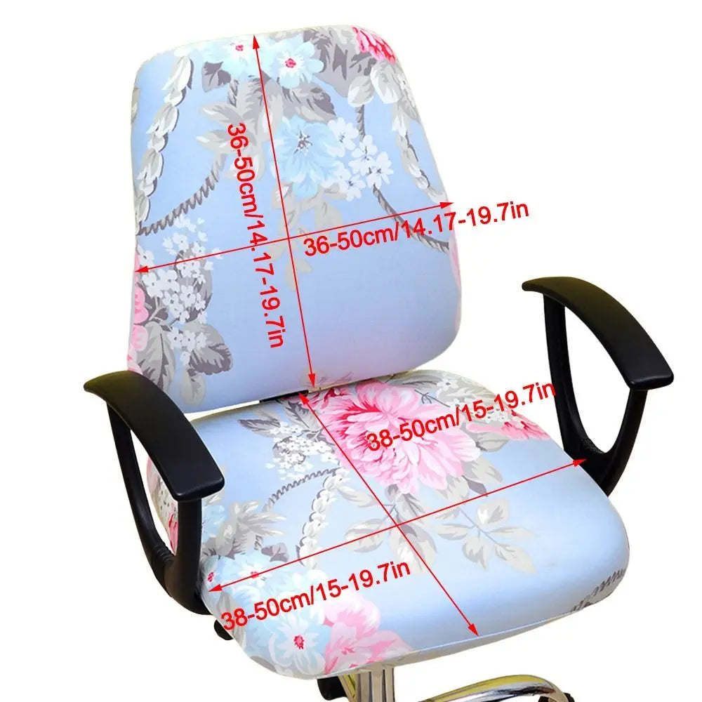 2-Pack Elastic Split Office Chair Cover – Stretch Slipcover Chair Slipcover Set Nixie