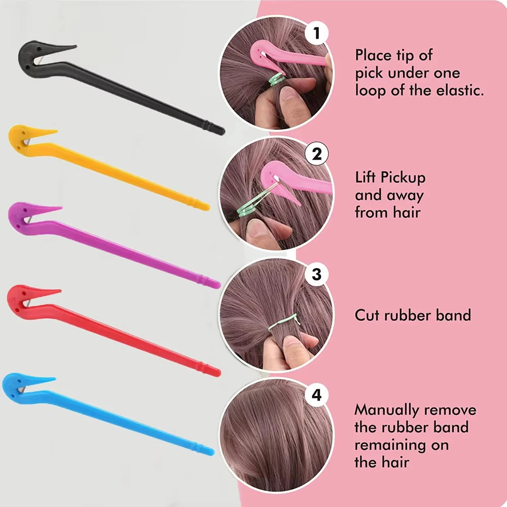 5-Pack Hair Elastic Band Cutter – Safe Easy Ponytail Remover Hair Accessory Tool Nixie