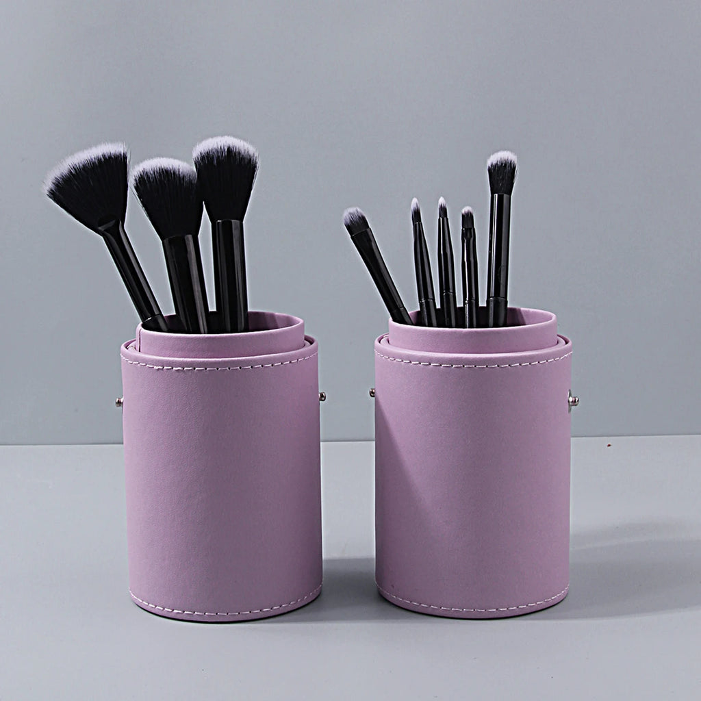 PU Leather Makeup Brush Holder – Large Capacity Organizer Makeup Brush Holder Nixie
