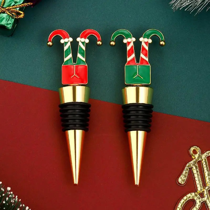 Snowman Christmas Wine Stopper – Airtight Zinc Alloy Bottle Seal Wine Stopper Nixie