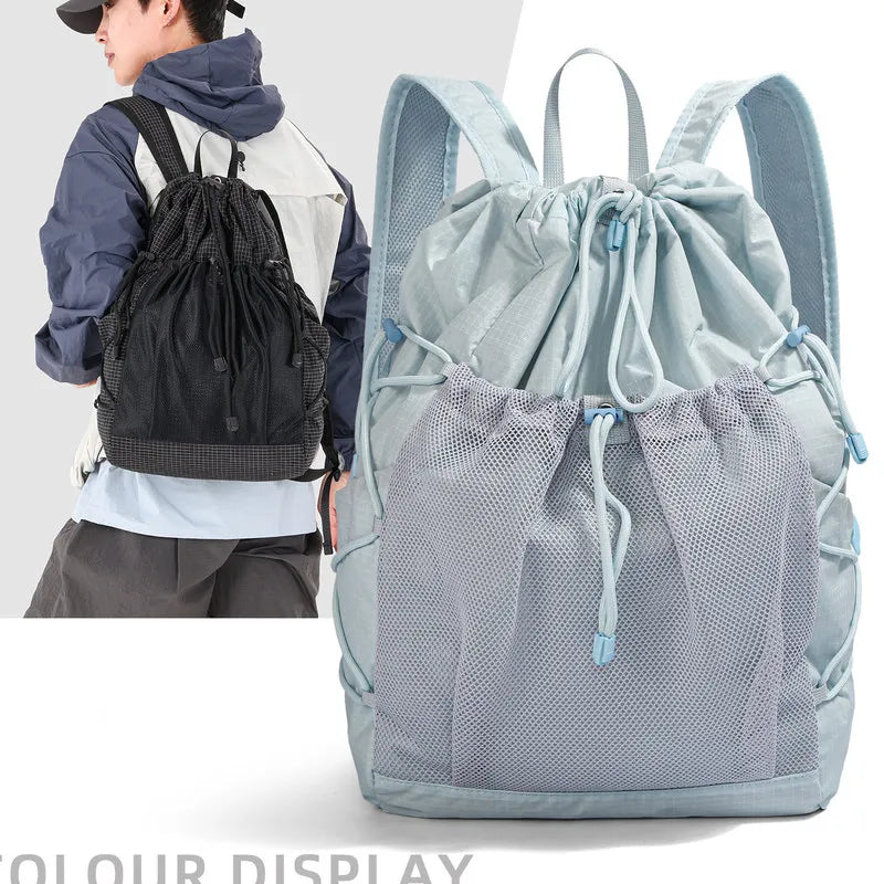 Lightweight Drawstring Backpack – Hiking, Travel & College Drawstring Backpack Nixie