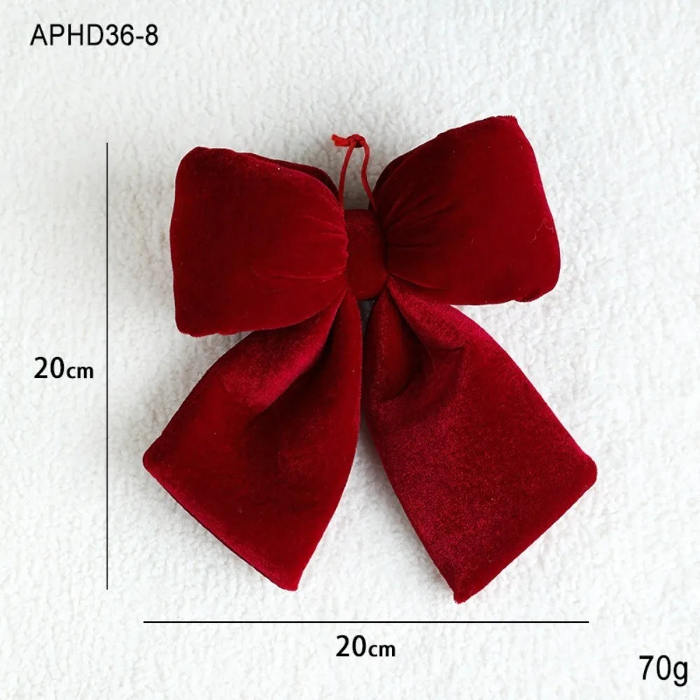 Velvet Bowknot Christmas Ornament – DIY Hanging Xmas Bow Pendant