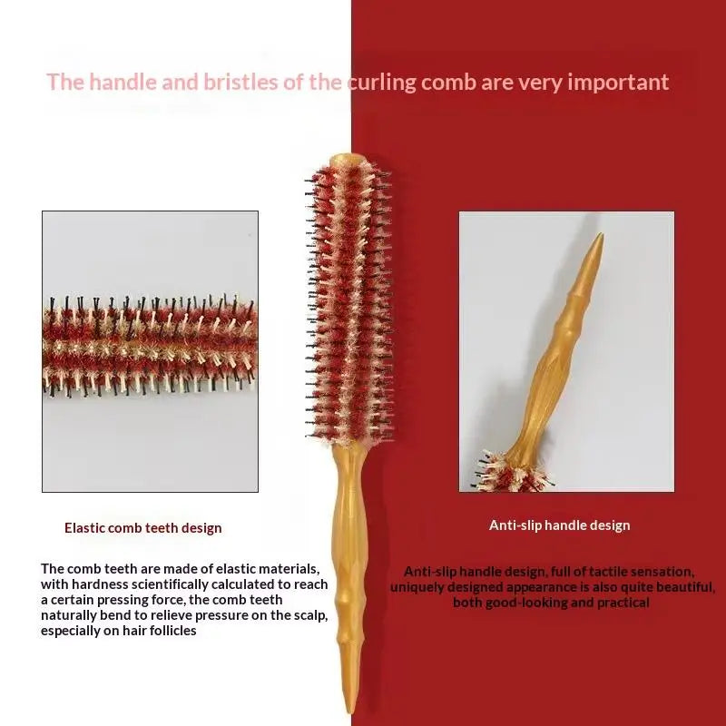 Round Curling Brush Comb for Medium to Long Hair | Nixie Round Hair Brush Nixie