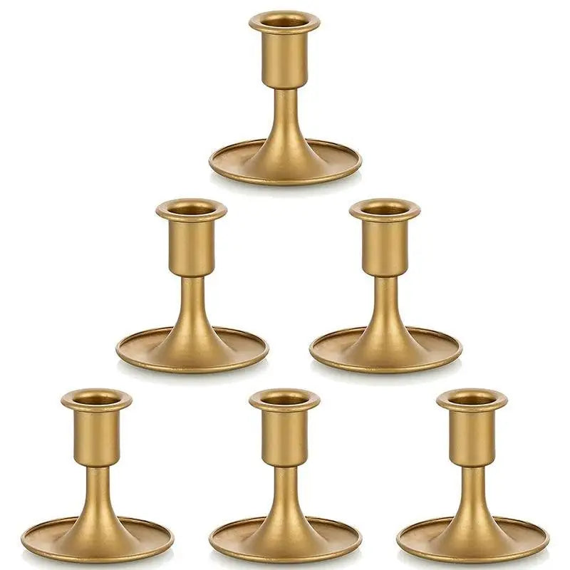 Vintage Metal Chamberstick Candle Holder – Teacup Style