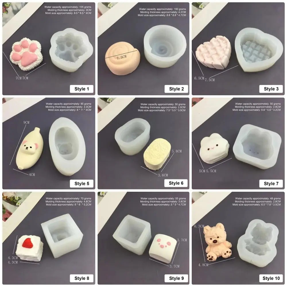Cute Animal Silicone Baking Mold – Bunny & Kitten Cartoon Silicone Baking Mold Nixie