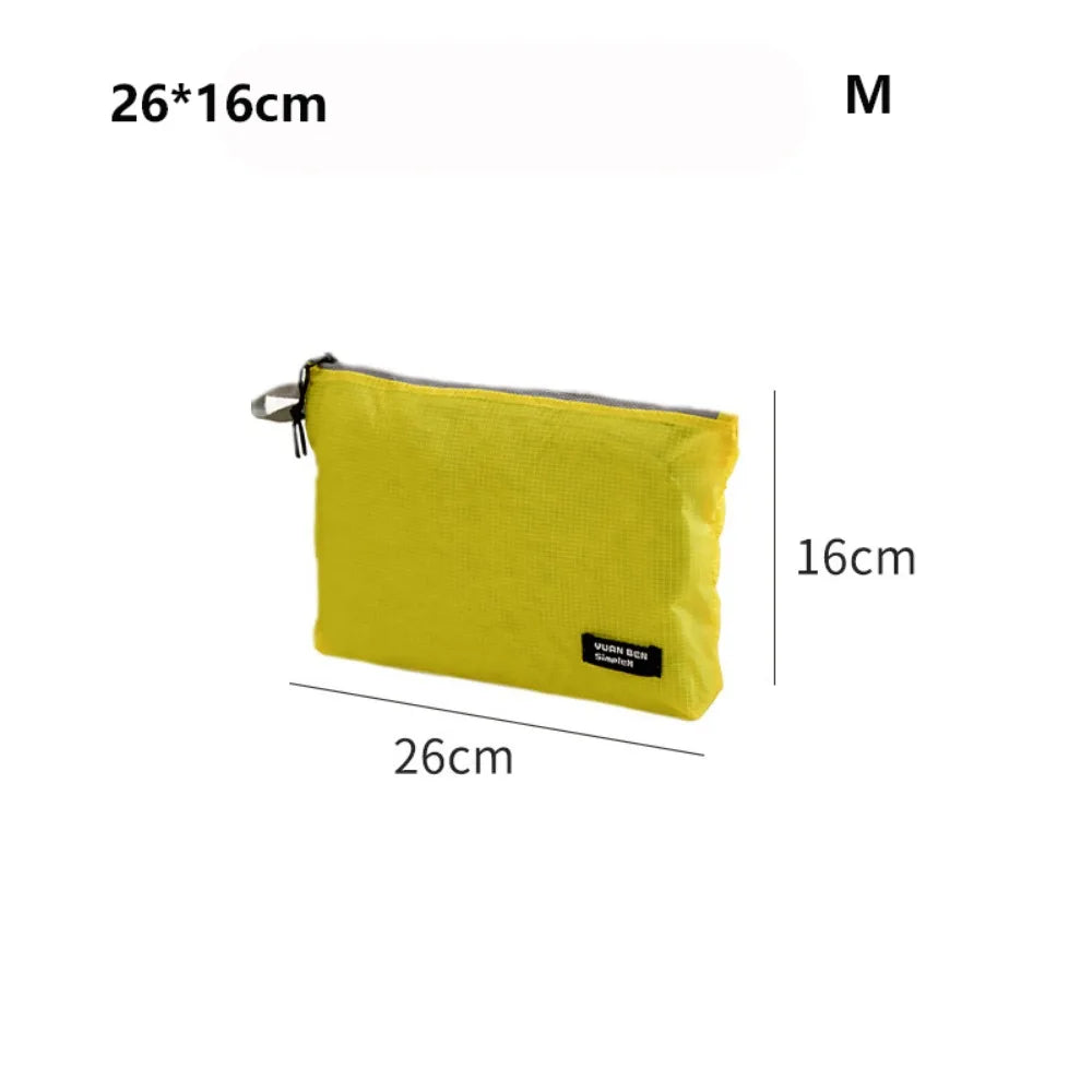 Silicone-Coated Nylon Luggage Storage Bag | Lightweight Travel Travel Storage Bag Nixie Yellow M