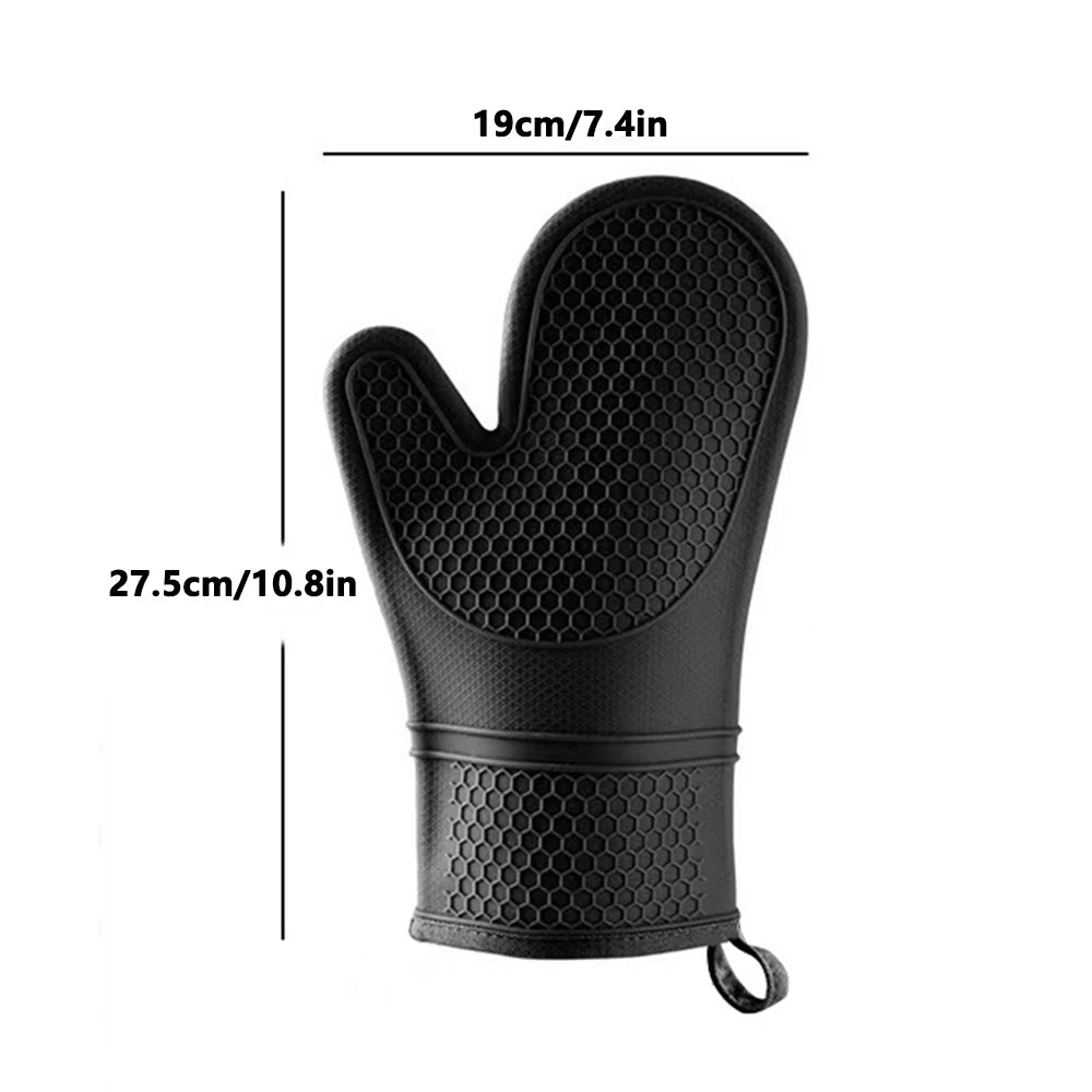 Silicone Oven Mitts Heat Resistant to 500°F – Non-Slip Grip Silicone Oven Mitts Nixie