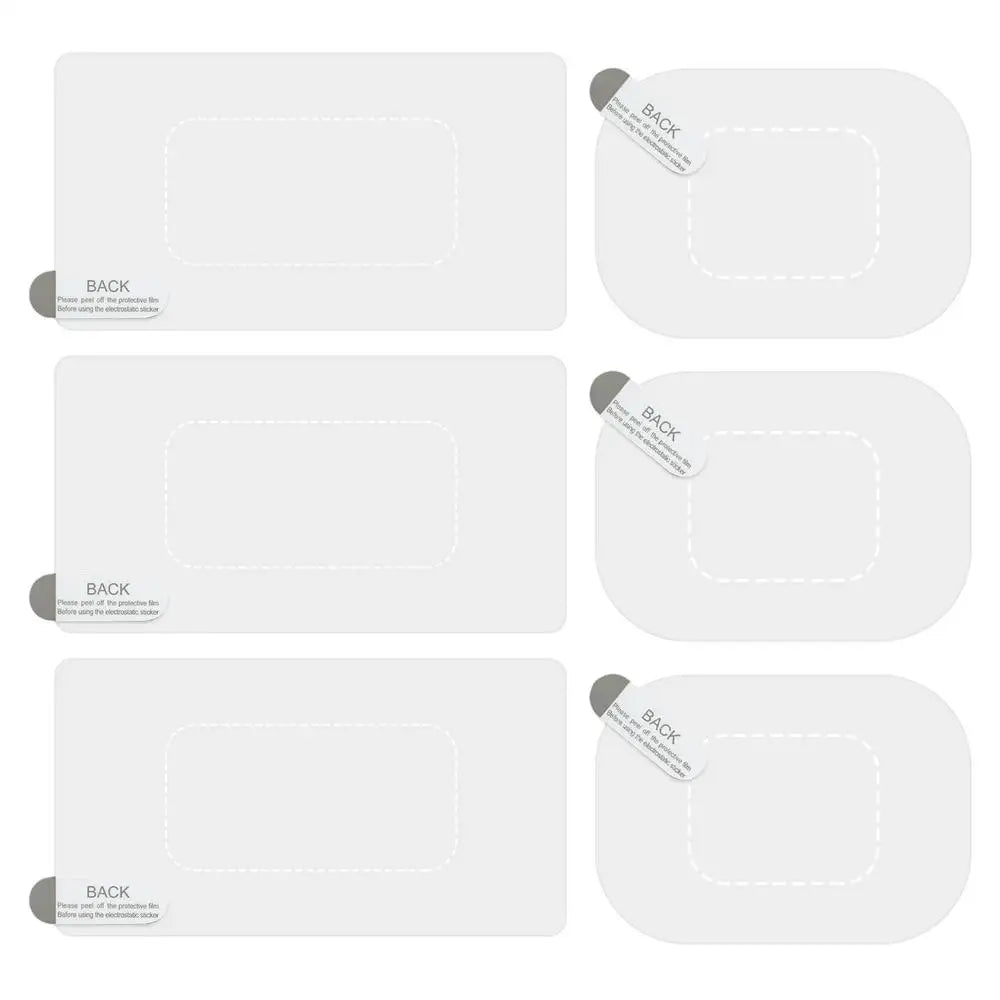 Dash Cam Windshield Electrostatic Stickers 6pc Transparent Film