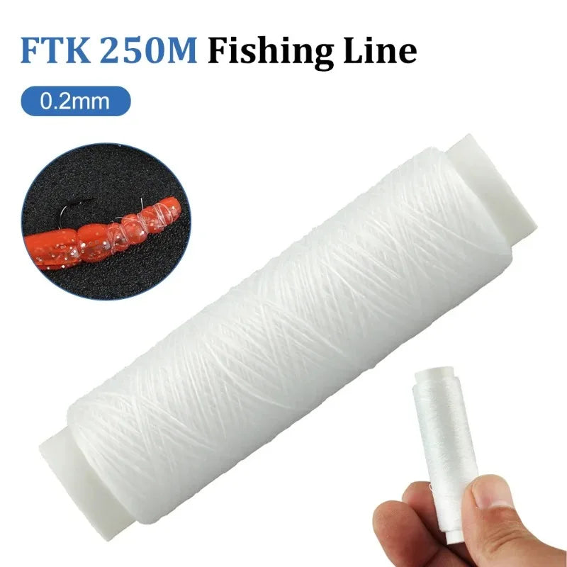 Nixie 0.2mm 250M Elastic Fishing Line – Invisible Bait Thread Elastic Fishing Line Nixie