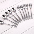 10-Piece Kids Stainless Steel Spoon & Fork Set – Cartoon Bear Kids Flatware Set Nixie 10pcs