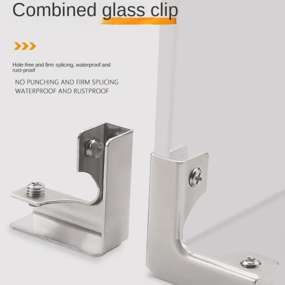 Aluminum Alloy Angle Corner Code L T Cross Glass Clip Bracket Corner Bracket Nixie