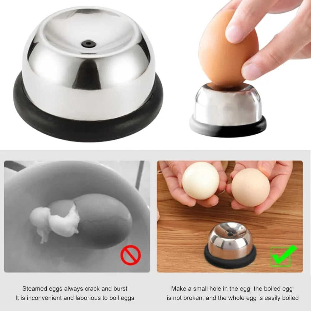 Stainless Steel Egg Piercer with Sturdy Base | FEB.WIND Egg Piercer Tool Nixie